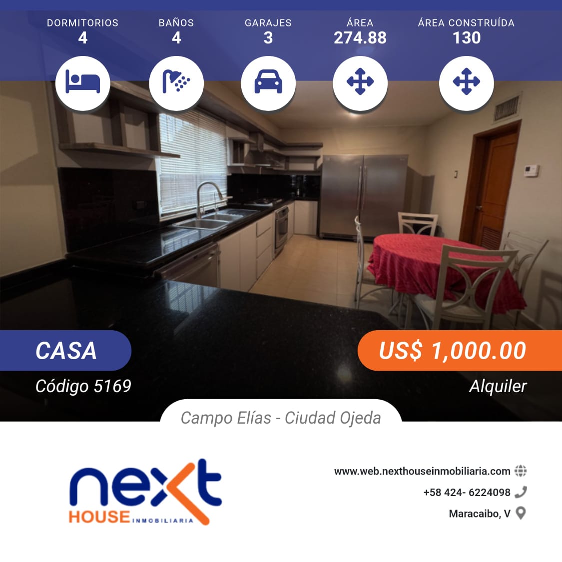 Casa en alquiler NEXT 5169