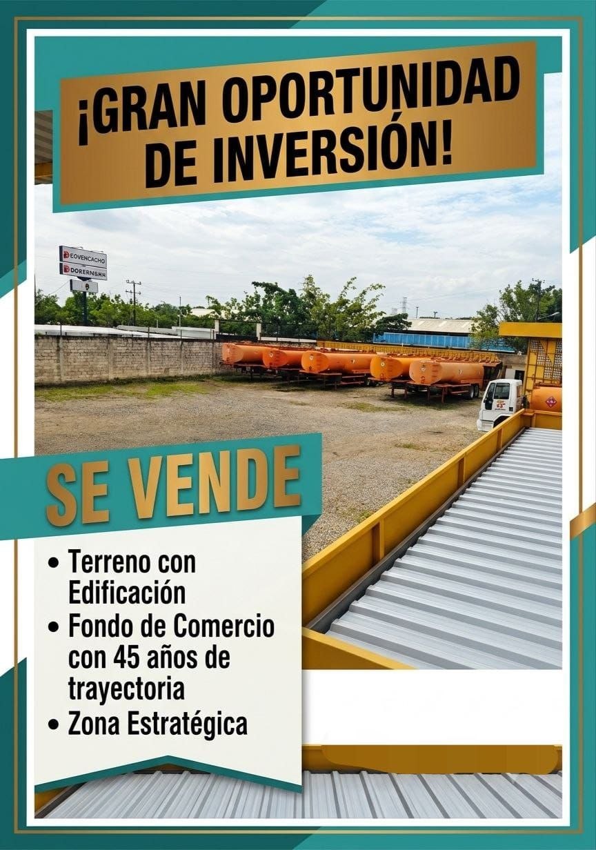 En Venta Terreno 2294mts2 659 mts Edif Fondo de Comercio de carga pesada 50 años de trayectoria Castillito zona estrátegicca Sólo Clientes Gm