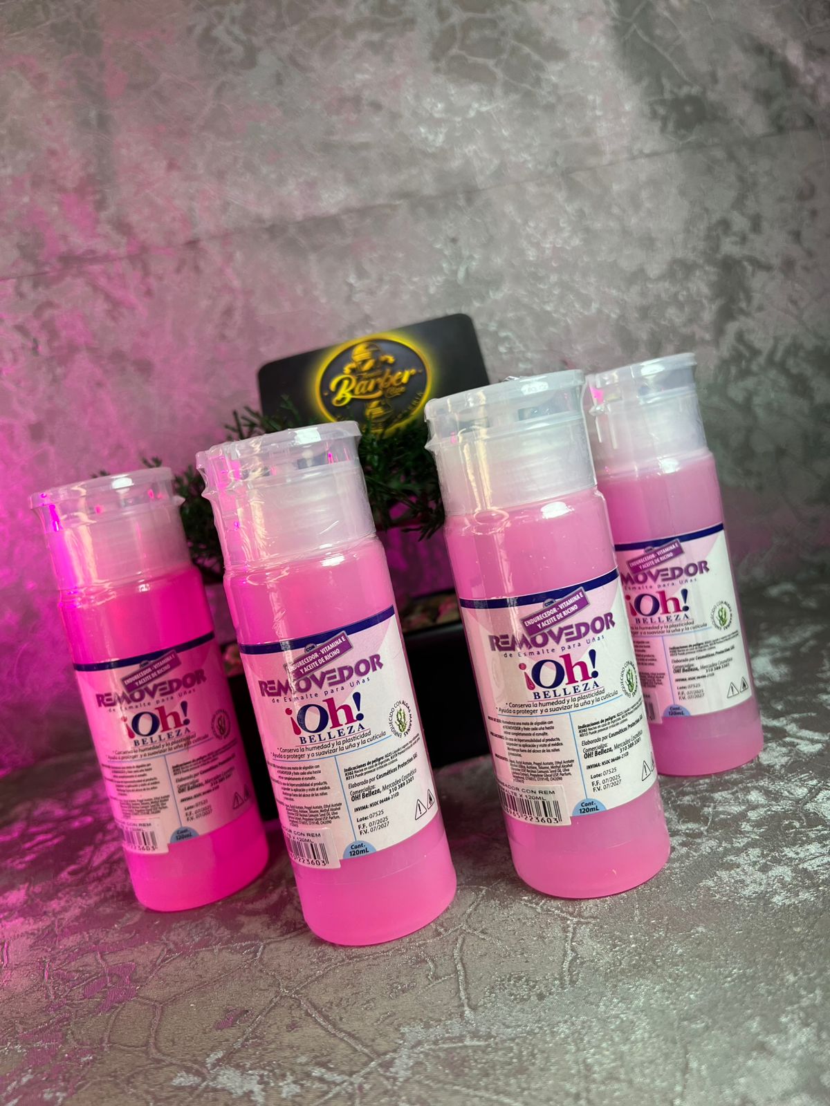 REMOVEDOR CON DISPENSADOR 120ML OH BELLEZA MANICURE Y PEDICURE UÑAS 7708965223603 - Tienda Barber Clan