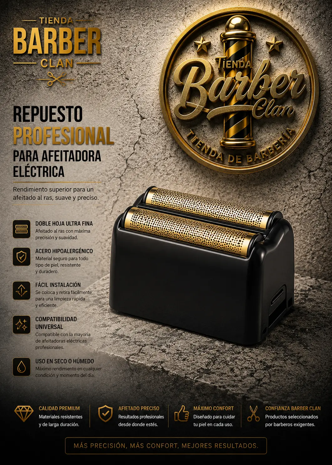 REP. SHAVER MONSTER MONSTER CUCHILLAS Y REPUESTOS 770964125 - Tienda Barber Clan