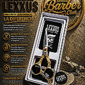TIJERA LEXXUS MANGO DORADO TBL 006 LEXXUS TIJERAS 7077193721 - Tienda Barber Clan