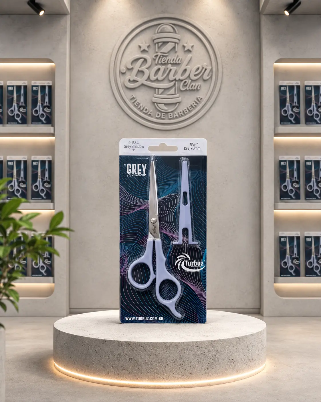 TIJERA MICRODENTADA GREY TURBOX TIJERAS 7796445830189 - Tienda Barber Clan
