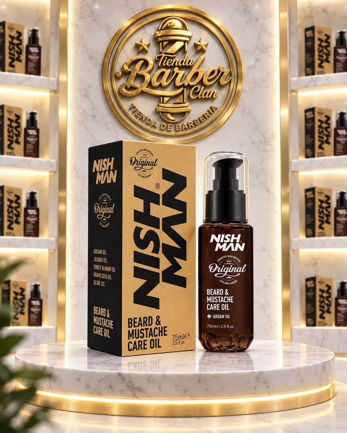 ACEITE-SERUM PARA BARBA NISHMAN 75ML NISHMAN ACEITES PARA BARBA Y CABELLO 8682035080145 - Tienda Barber Clan