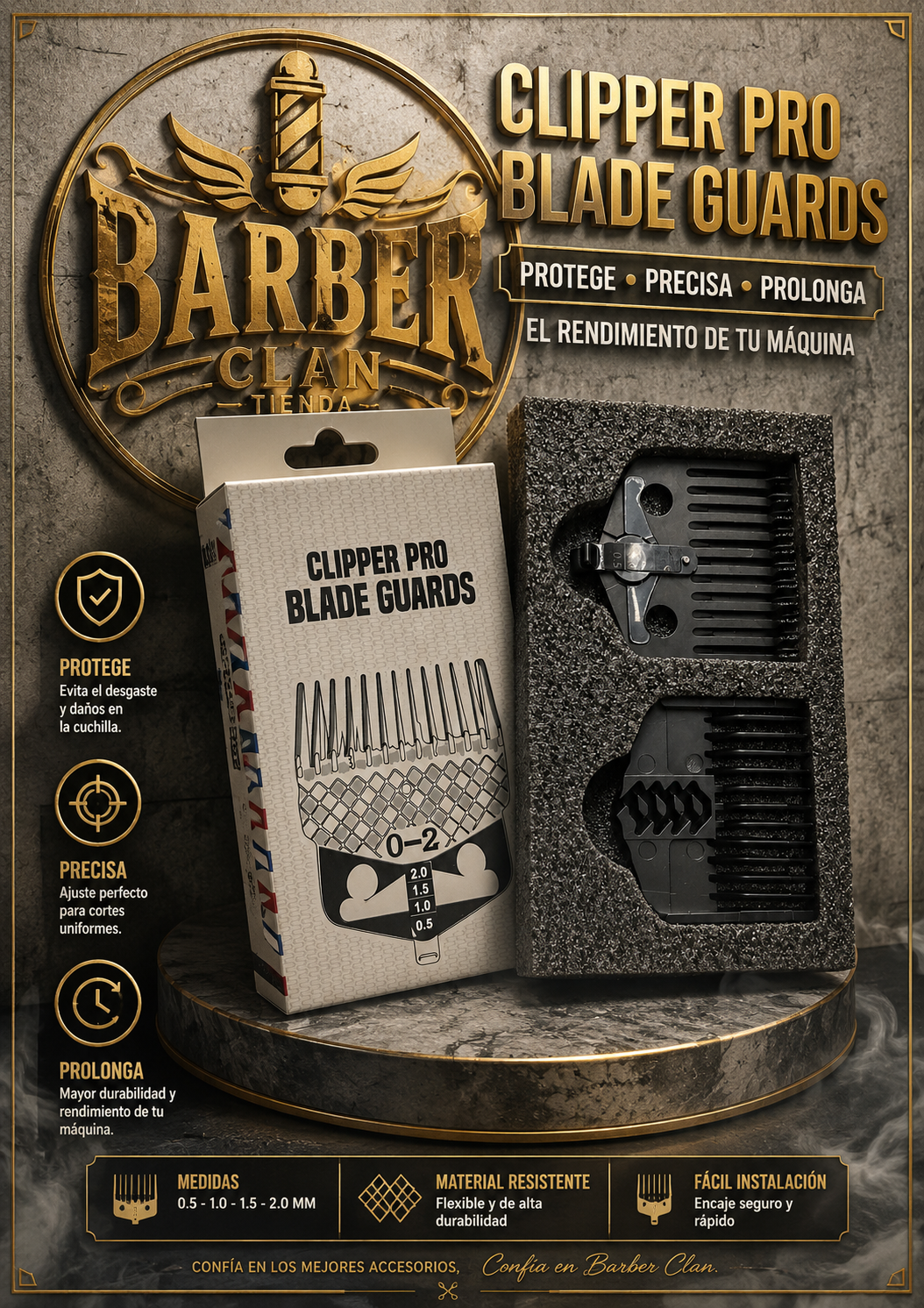 GUIA MULTINUMERICA LEXXUS CHINA GUIAS DE MAQUINAS 6988576932519 - Tienda Barber Clan