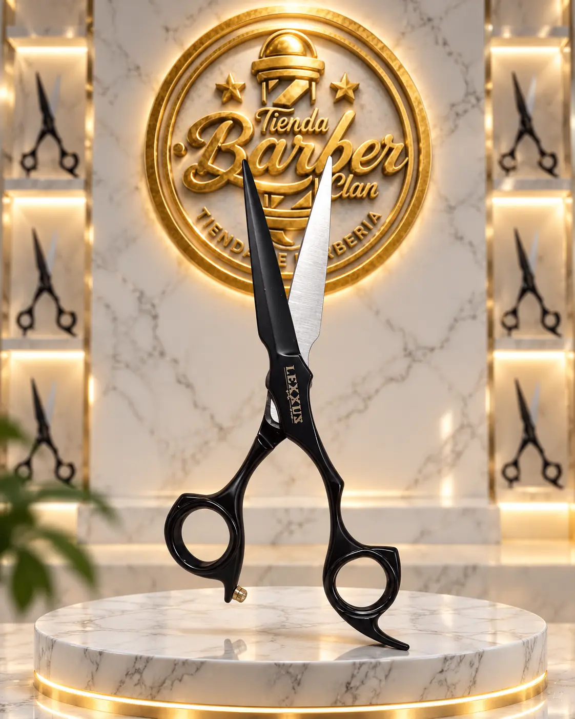 TIJERA LISA BLACK SIN BOTON LEXXUS LEXXUS TIJERAS 458749 - Tienda Barber Clan