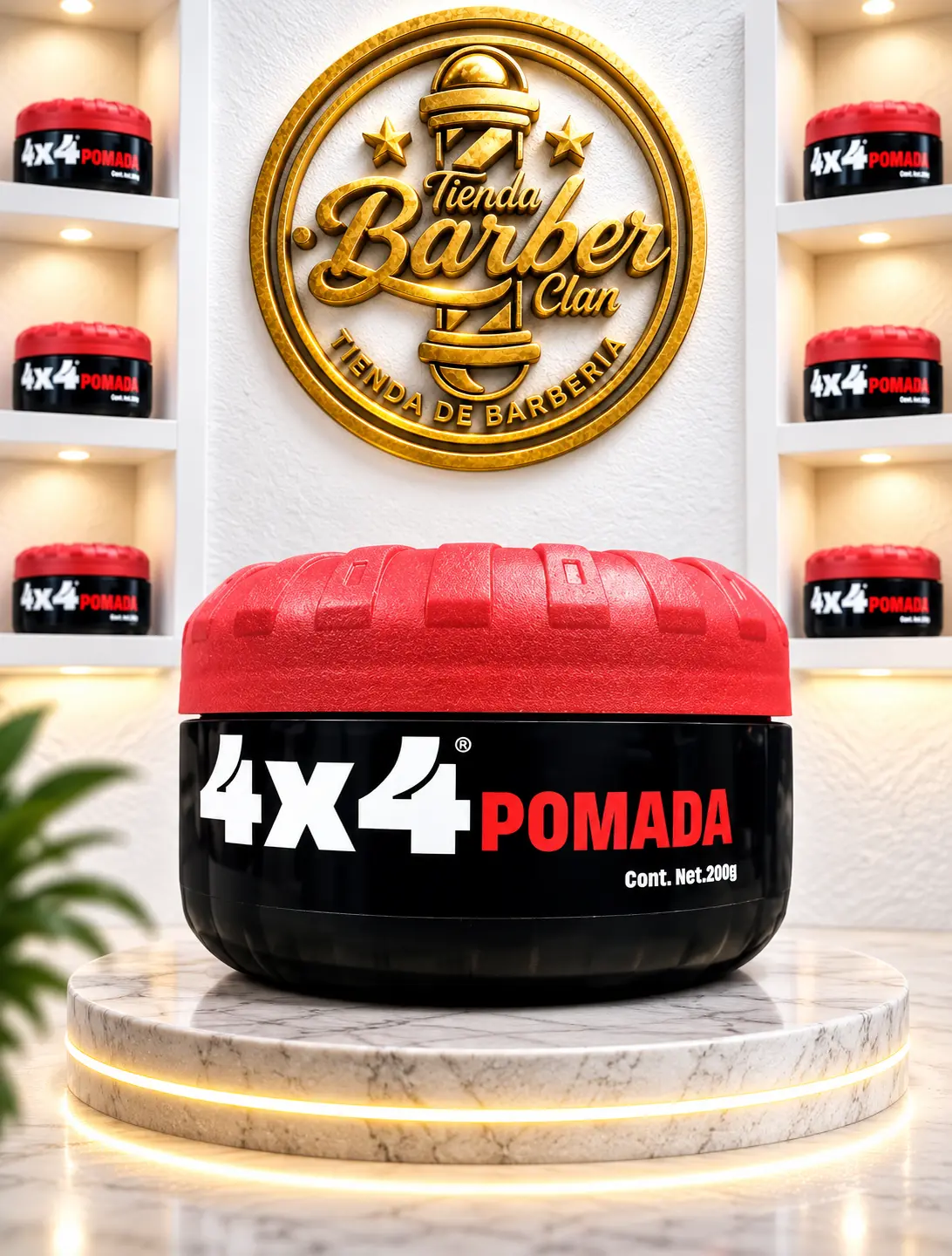 CERA POMADA ROJA 4X4 4x4 CERAS 7501776337923 - Tienda Barber Clan