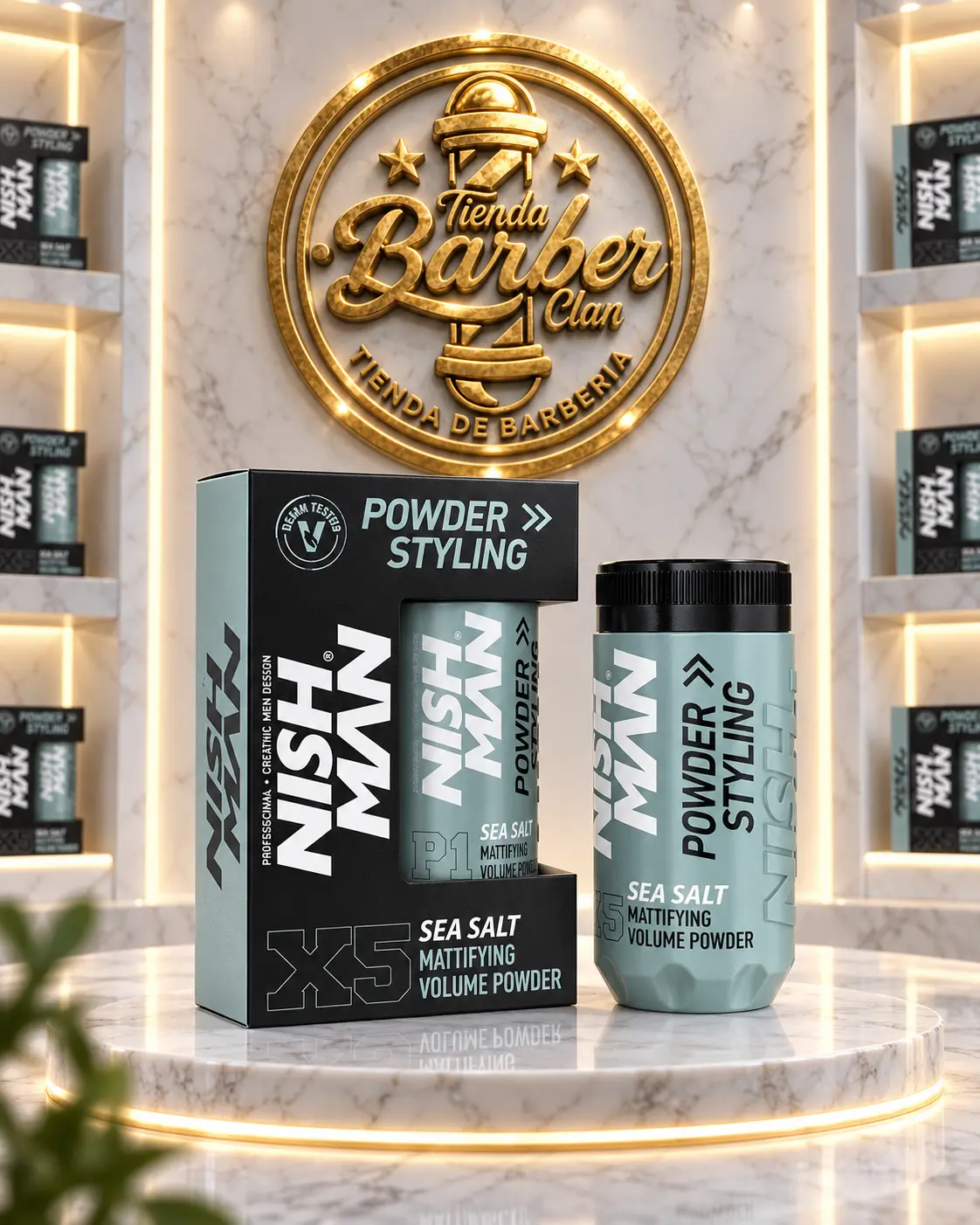 CERA EN POLVO SEA SALT X5 NISHMAN 20G NISHMAN CERAS EN POLVO 8684736673572 - Tienda Barber Clan