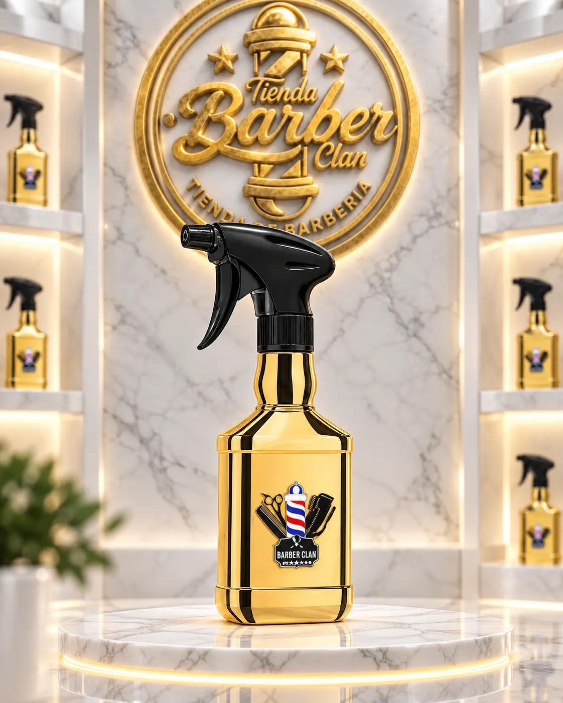 ATOMIZADOR PB DORADO SALON TOOLS ATOMIZADORES 031076 - Tienda Barber Clan