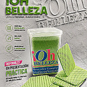 PAÑO REMOVEDOR COLORES OH BELLEZA OH BELLEZA MANICURE Y PEDICURE UÑAS 250307 - Tienda Barber Clan
