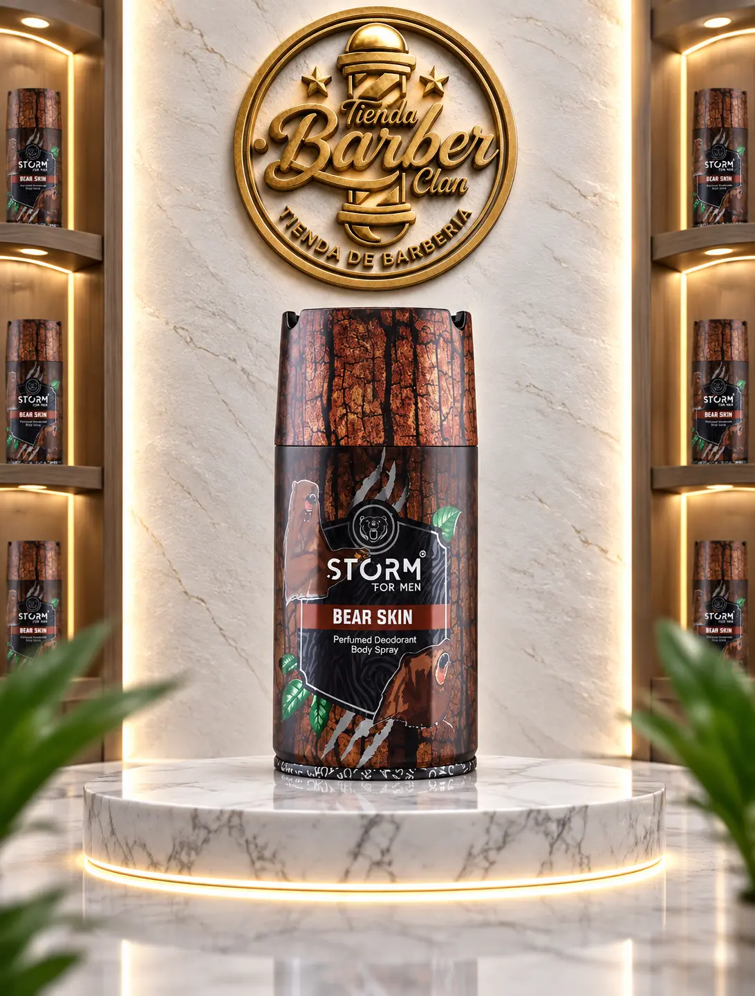 PERFUME DESODORANTE BEAR SKIN STORM AFTER SHAVE 8699009436013 - Tienda Barber Clan