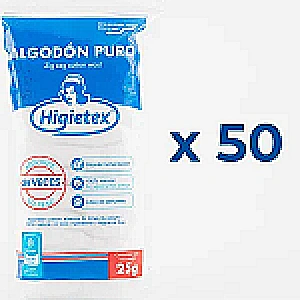 ALGODON HIGIETEX X50 HIGIETEX MANICURE Y PEDICURE UÑAS 7702208100508 - Tienda Barber Clan