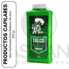 TALCO YES MAN VERDE 647 YES MAN TALCOS 7704015109903 - Tienda Barber Clan