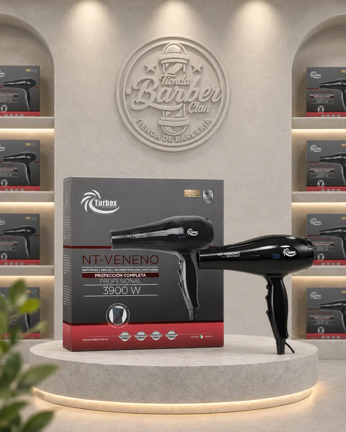 SECADOR PROF. VENENO TURBOX TURBOX SECADORES 7708541252287 - Tienda Barber Clan