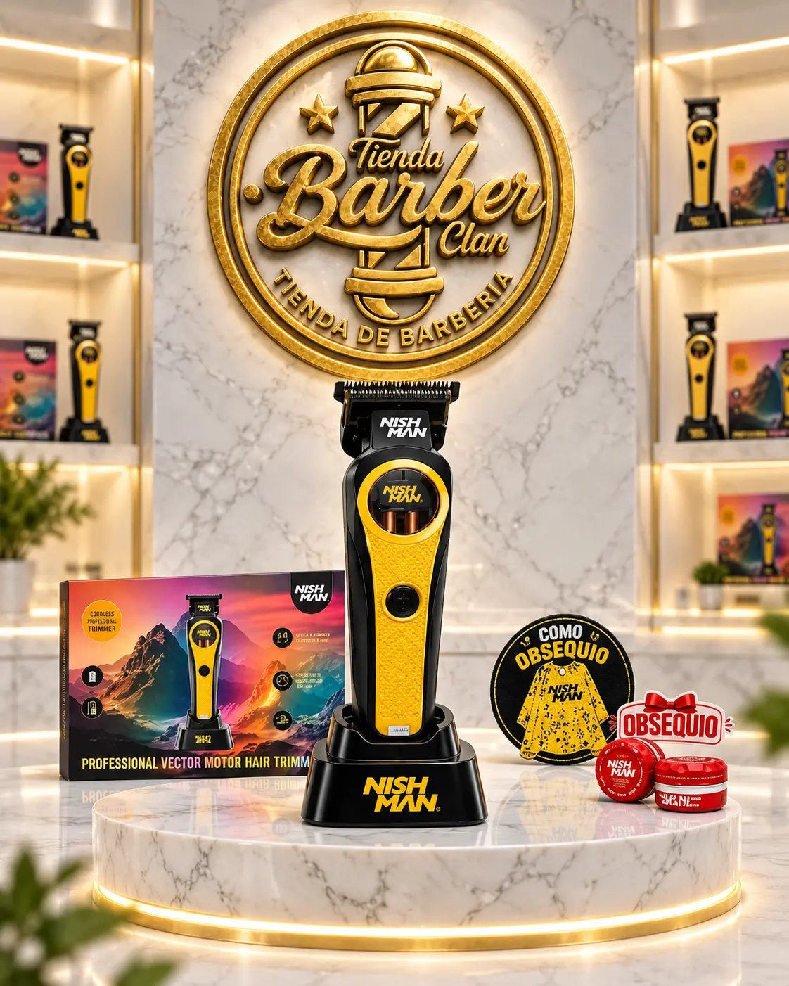 PATILLERA NISHMAN JH 842 NIHSMAN MAQUINAS PATILLERAS 268424 - Tienda Barber Clan