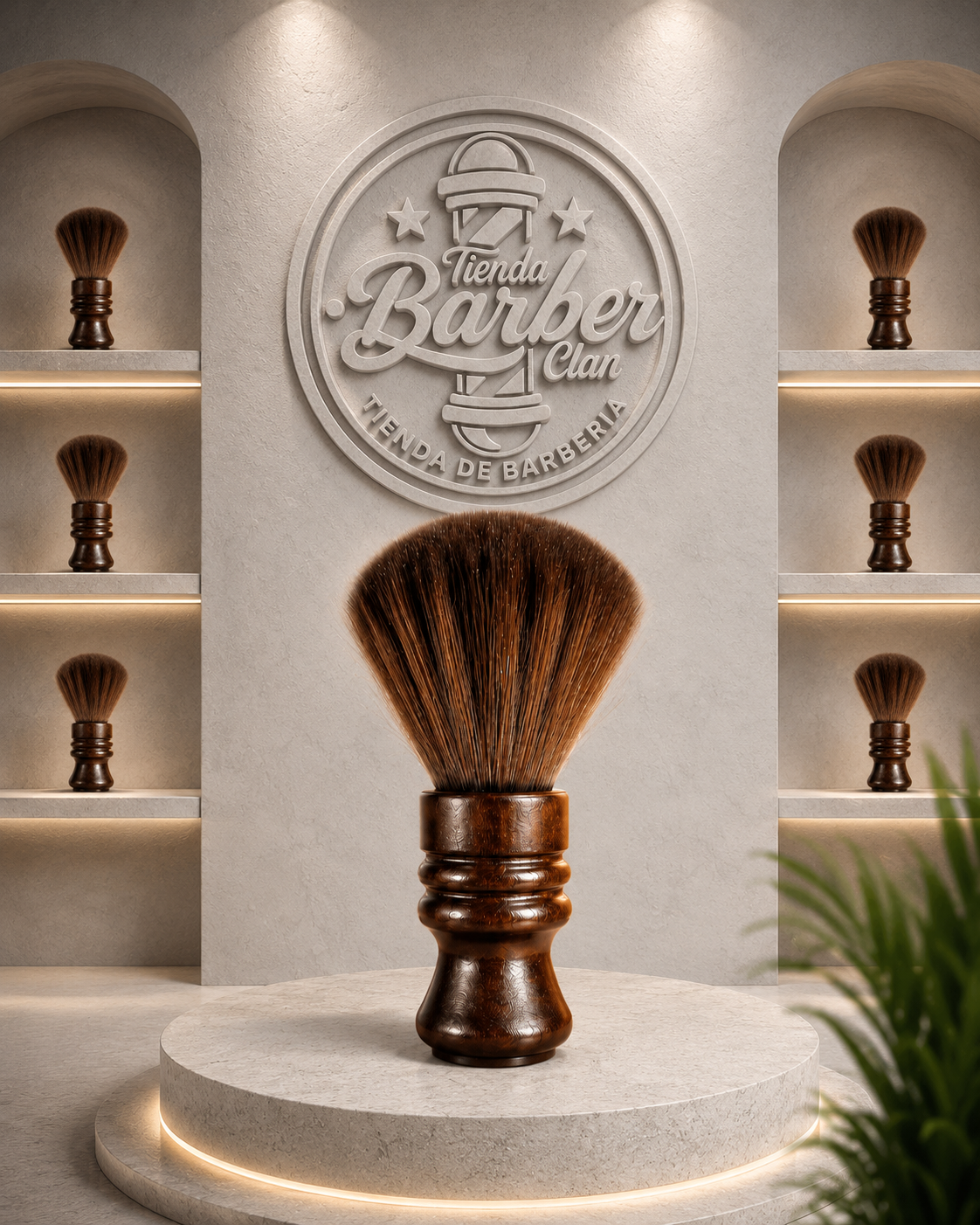 BROCHA MADERA CON SUJECION CHINA MOPAS BROCHA SACUDIDORA 2512018 - Tienda Barber Clan