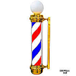 BARBER POOL B. DORADA GRANDE CHINA BARBER POOL O POSTE DE BARBERIA 28462829 - Tienda Barber Clan