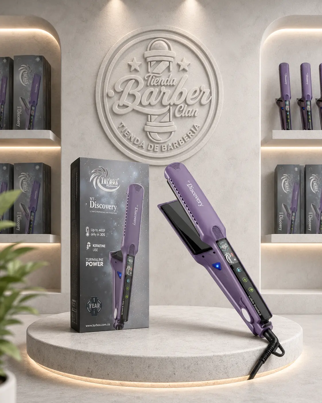 PLANCHA DISCOVERI TURBOX TURBOX PLANCHAS 7709083693682 - Tienda Barber Clan