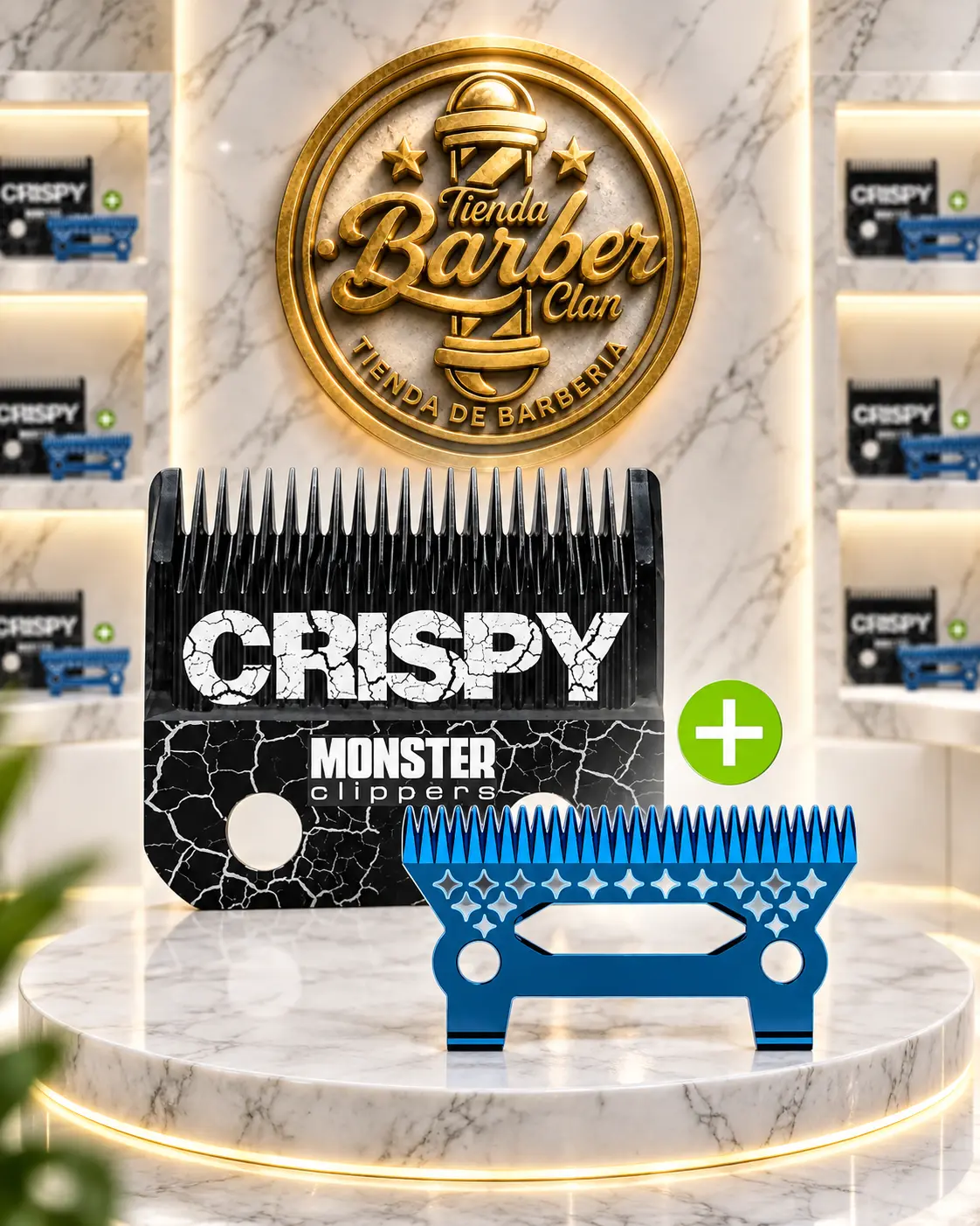 REP. CUCHILLA CRYSPY AZUL MONSTER MOSNTER CUCHILLAS Y REPUESTOS 8718215298540 - Tienda Barber Clan
