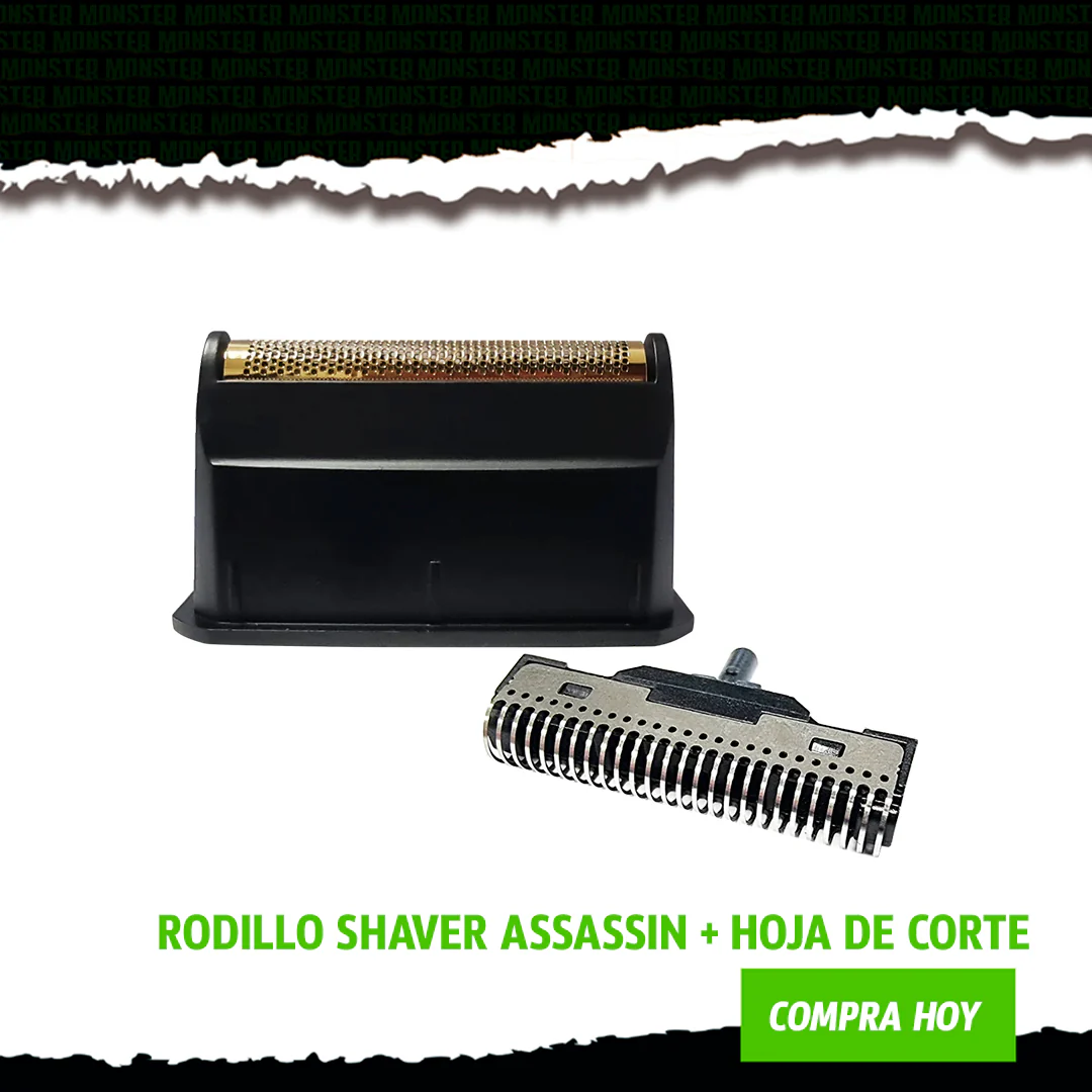 REPUESTO SHAVER ASSASIN MONSTER CUCHILLAS Y REPUESTOS 8718215298373 - Tienda Barber Clan