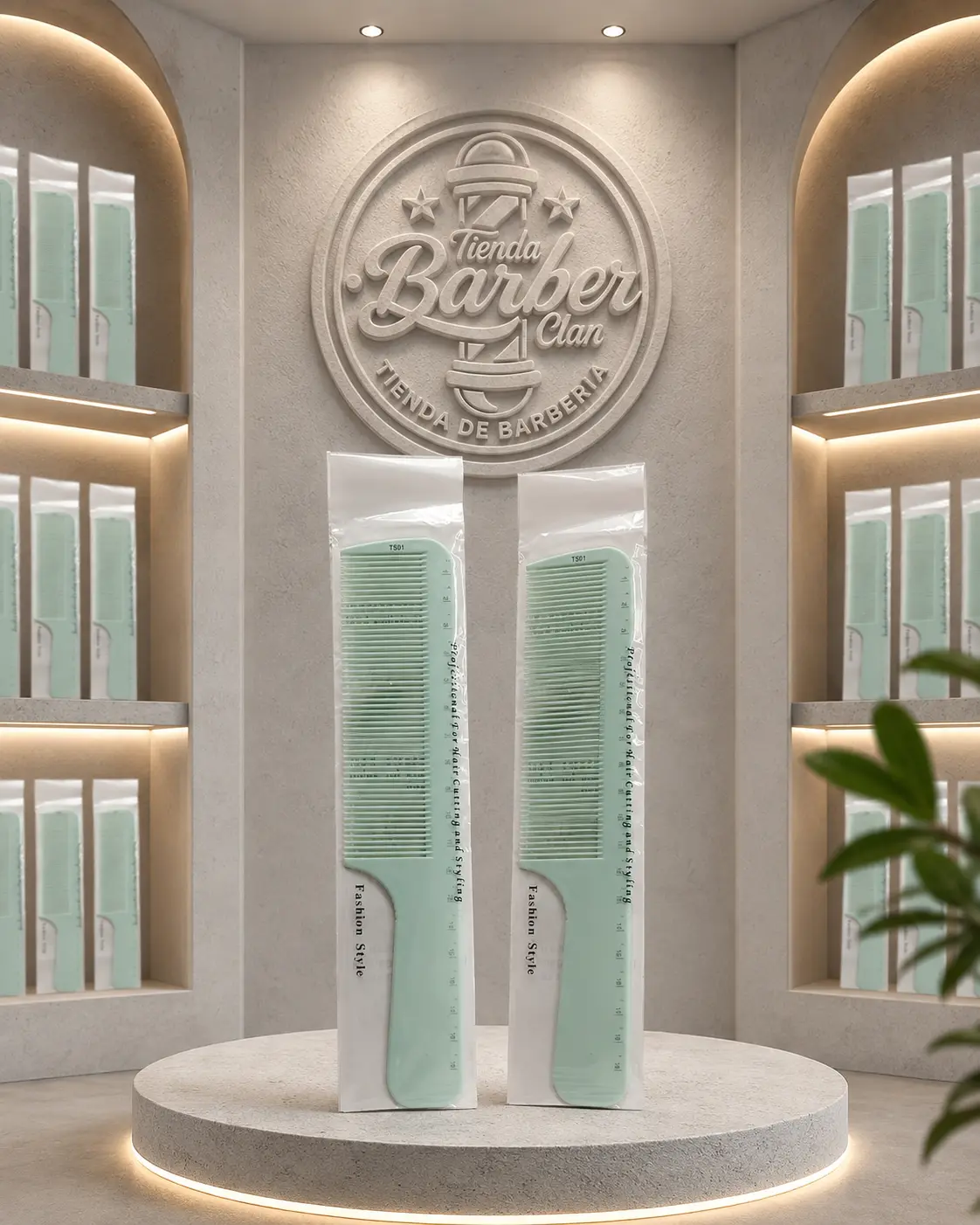 PEINILLA VERDE TS01 FASHION STYLE PEINES PEINILLAS 7477483 - Tienda Barber Clan