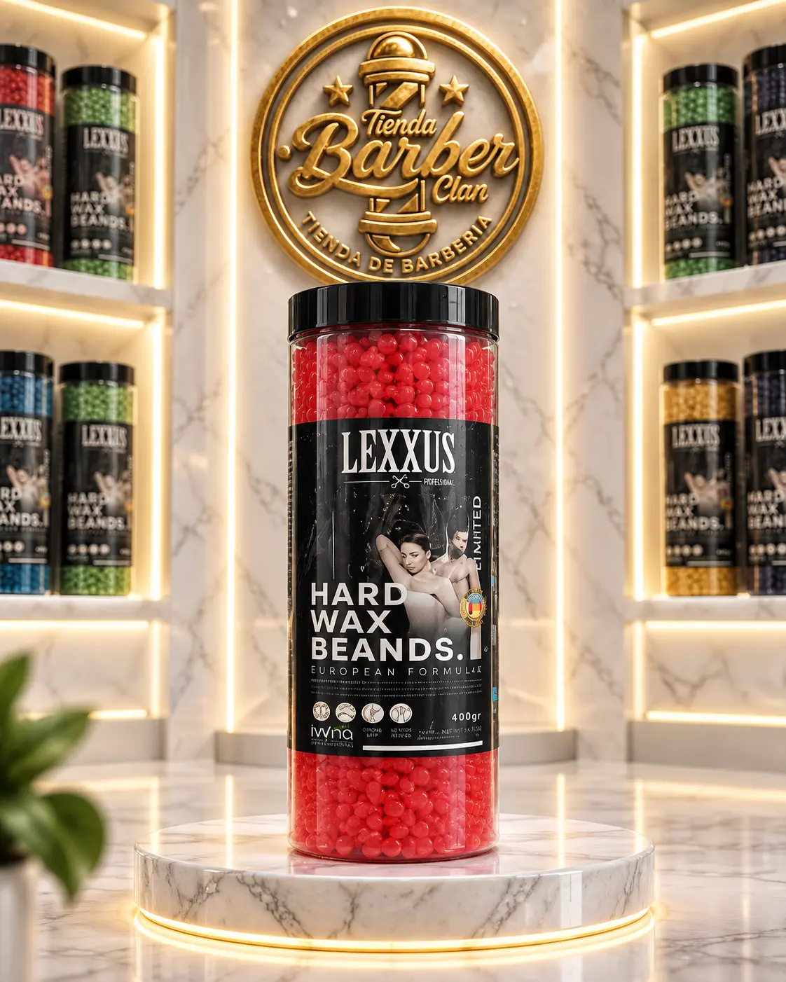 CERA PARA DEPILAR PERLAS LEXXUS 400 GR LEXXUS DEPILACION 89741236 - Tienda Barber Clan