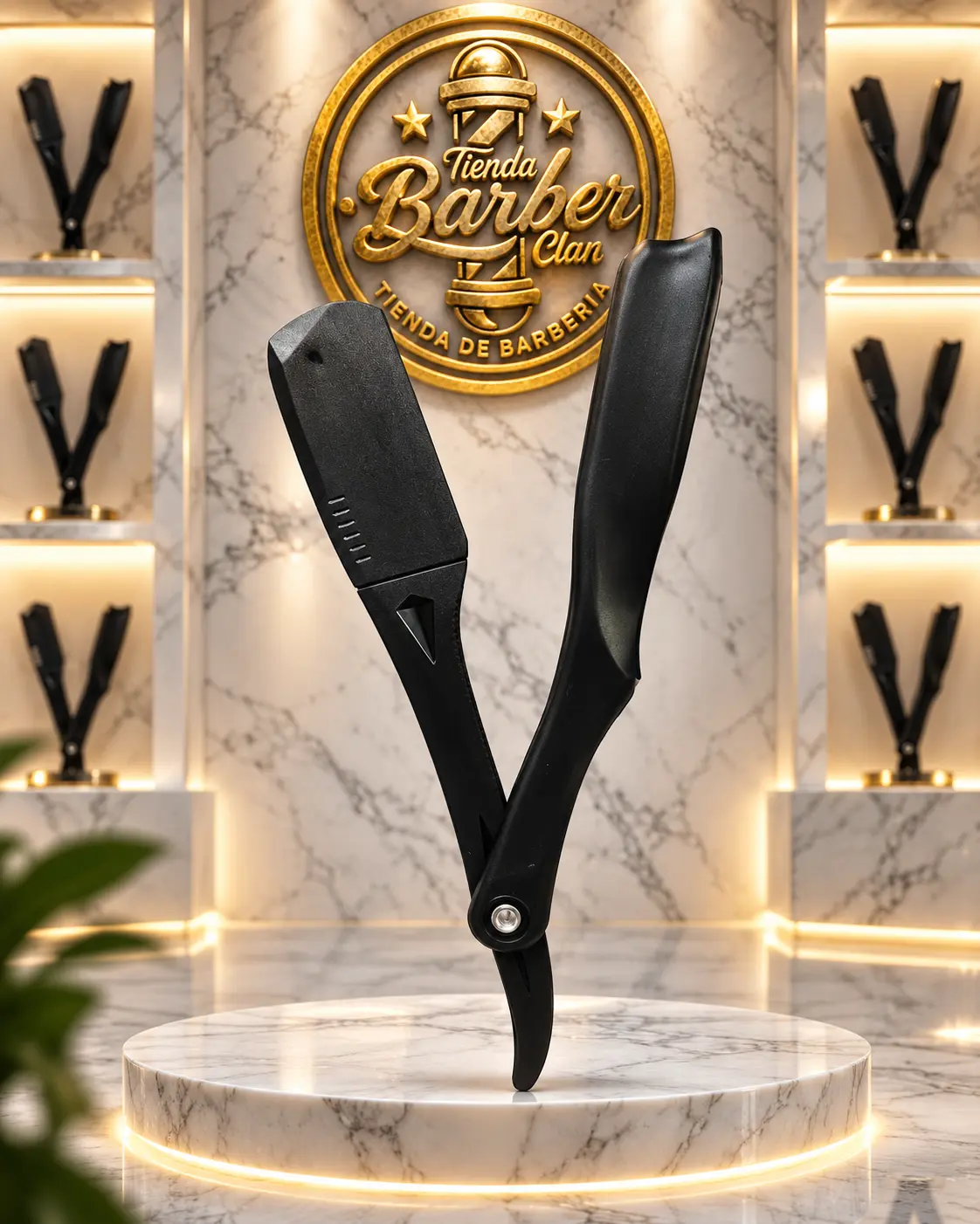 NAVAJA NEGRA PB 1097 CHINA BARBERAS NAVAJAS 791171 - Tienda Barber Clan