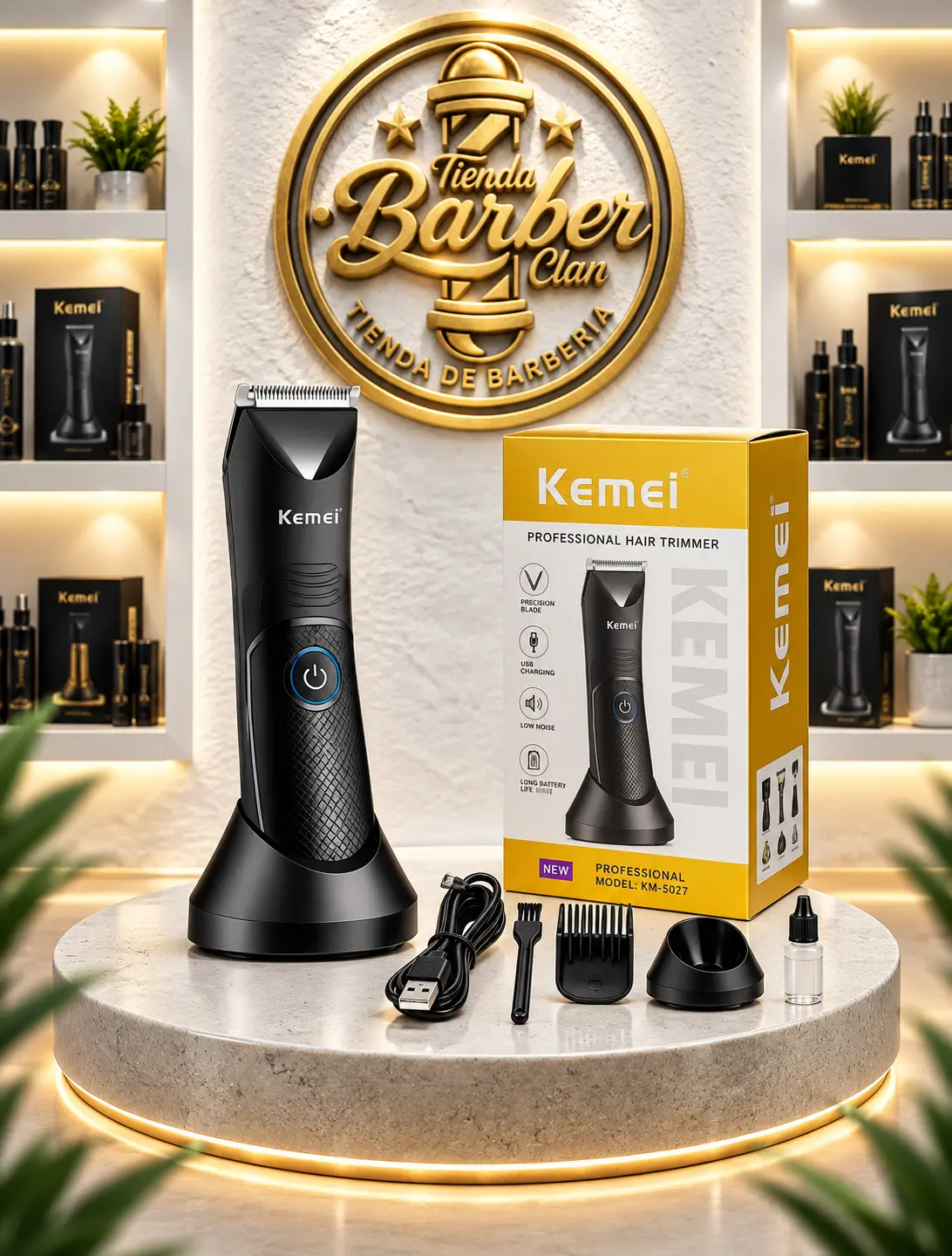 PATILLERA KEMEI 1838 KEMEI MAQUINAS PATILLERAS PAT-KEM-DEF-11584 - Tienda Barber Clan