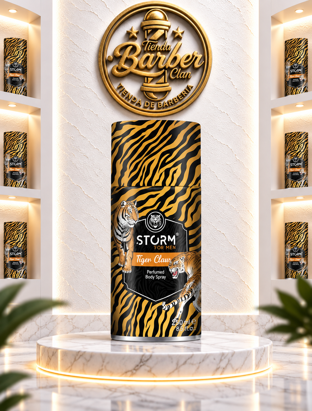 PERFUME DESODORANTE TIGER CLAW STORM AFTER SHAVE 8699009436020 - Tienda Barber Clan