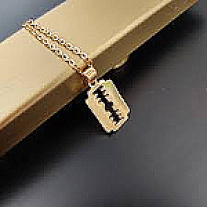 CADENA CUCHILLA DORADA CHINA ACCESORIOS DE BARBERIA 936181910 - Tienda Barber Clan