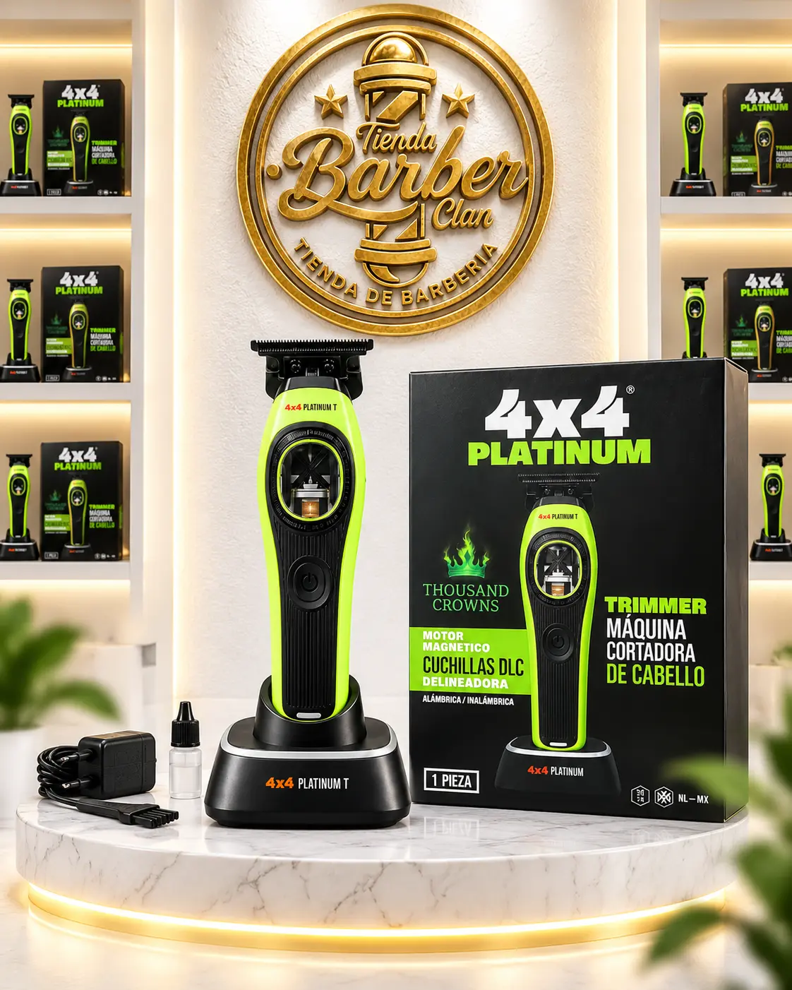 MAQ. PATILLERA PLATINUM 4X4 4X4 MAQUINAS PATILLERAS 7501776330108 - Tienda Barber Clan