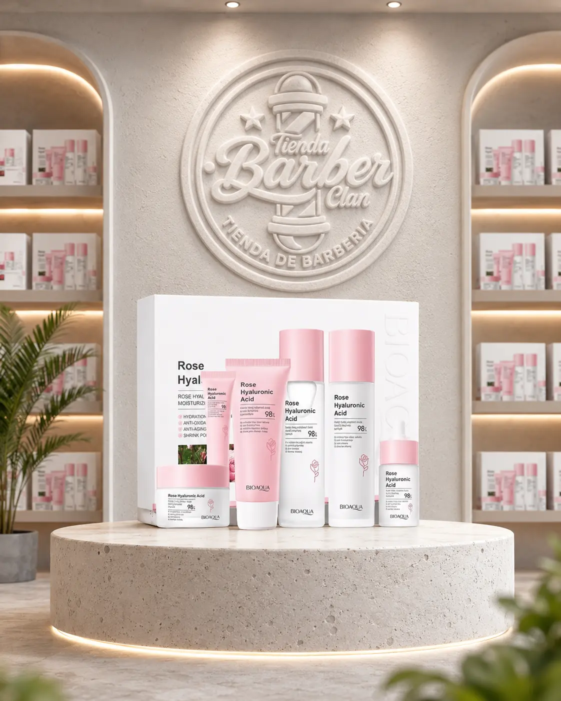 KIT ROSA ACIDO HIALURONICO BIOAQUA X6 BIOAQUA FACIAL 77512687410 - Tienda Barber Clan