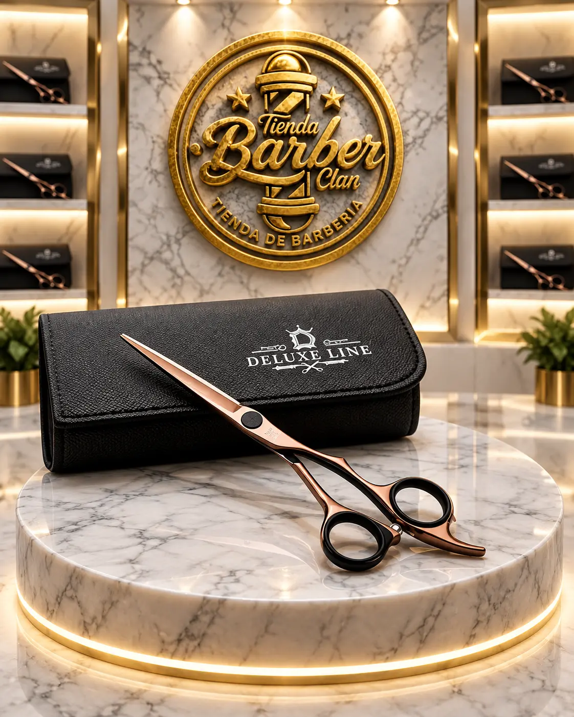 TIJERA ESTILETE JR 5´5 DELUXE LINE TIJERAS 69425 - Tienda Barber Clan