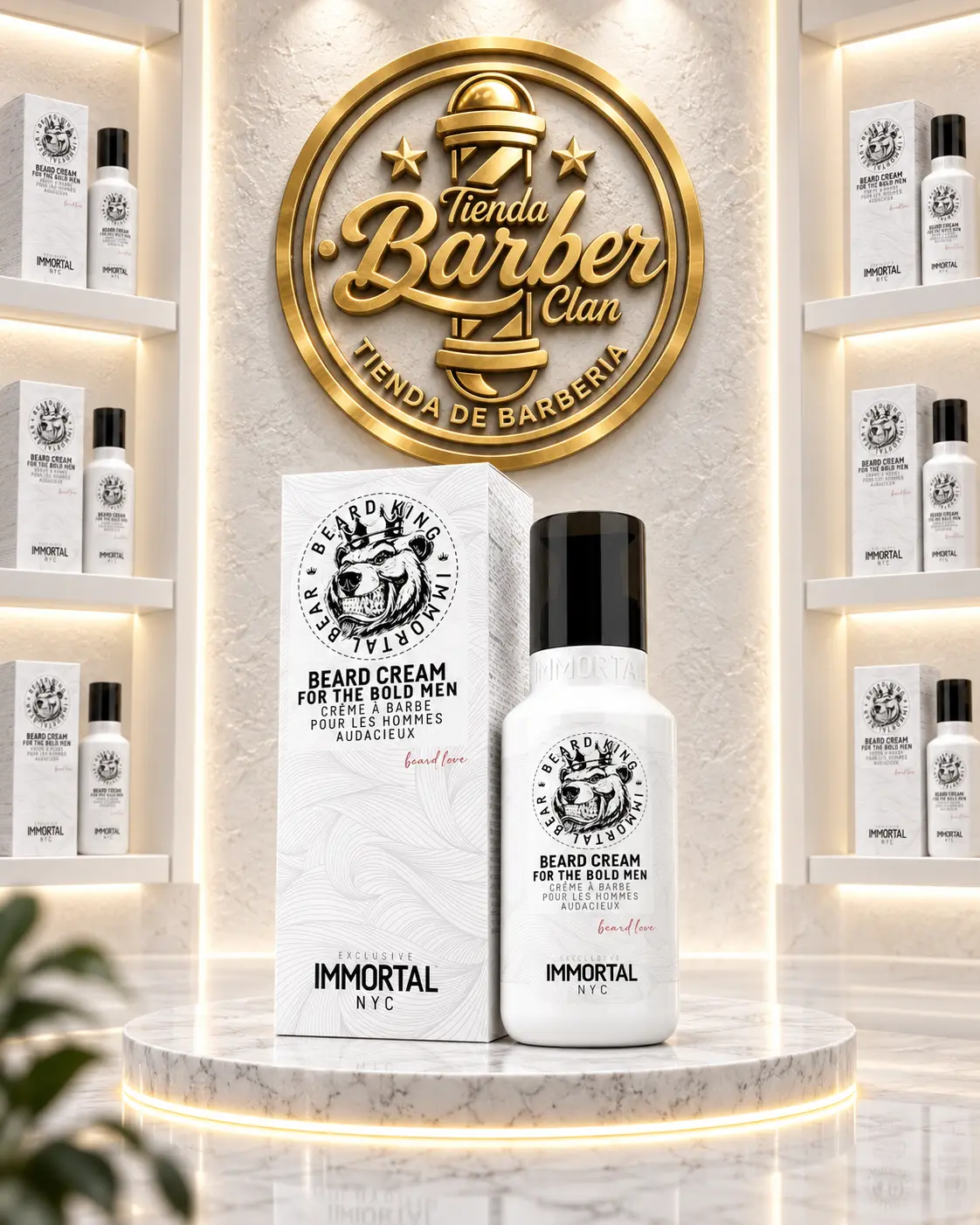CERA CREMA PARA BARBA IMMORTAL IMMORTAL ACEITES PARA BARBA Y CABELLO 8682225555750 - Tienda Barber Clan