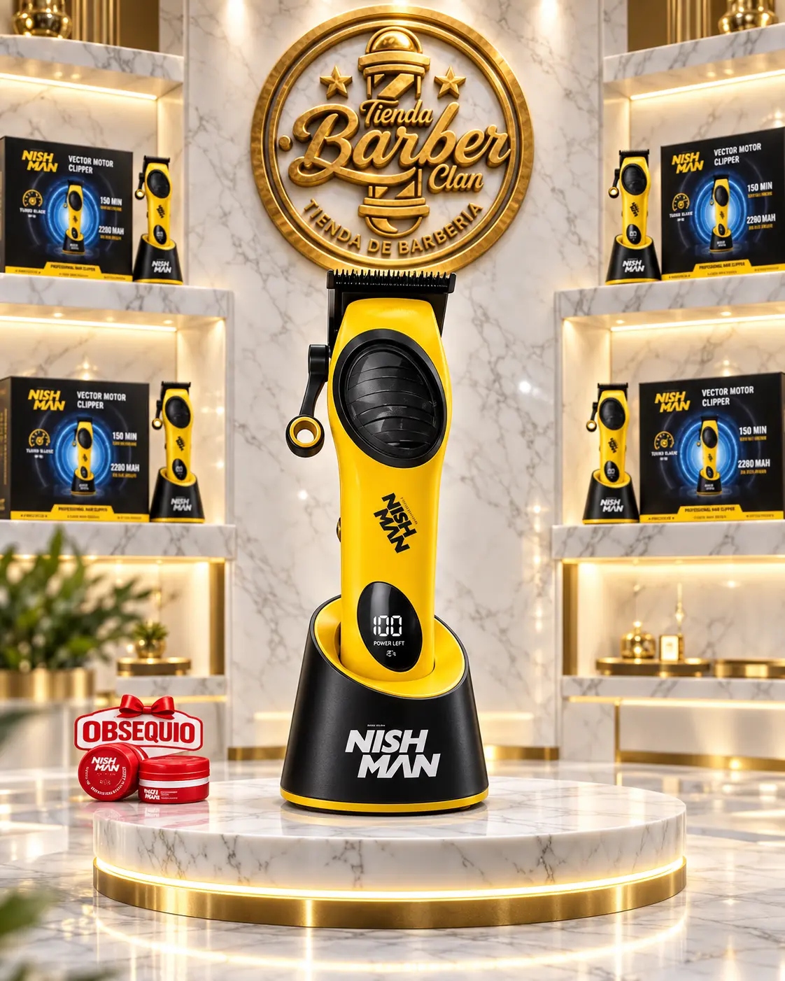 MAQ. DE CORTE NISHMAN DIGITAL JH 847 NISHMAN MAQUINAS DE CORTE 789124 - Tienda Barber Clan