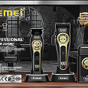 COMBO 3 EN 1 KM-8572 KEMEI KIT/COMBO MAQUINAS 6955549385726 - Tienda Barber Clan