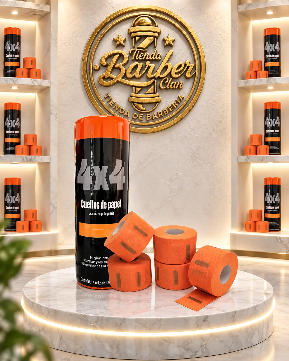 CUELLERO 4X4 NARANJA 4X4 CUELLEROS 7501776330023 - Tienda Barber Clan