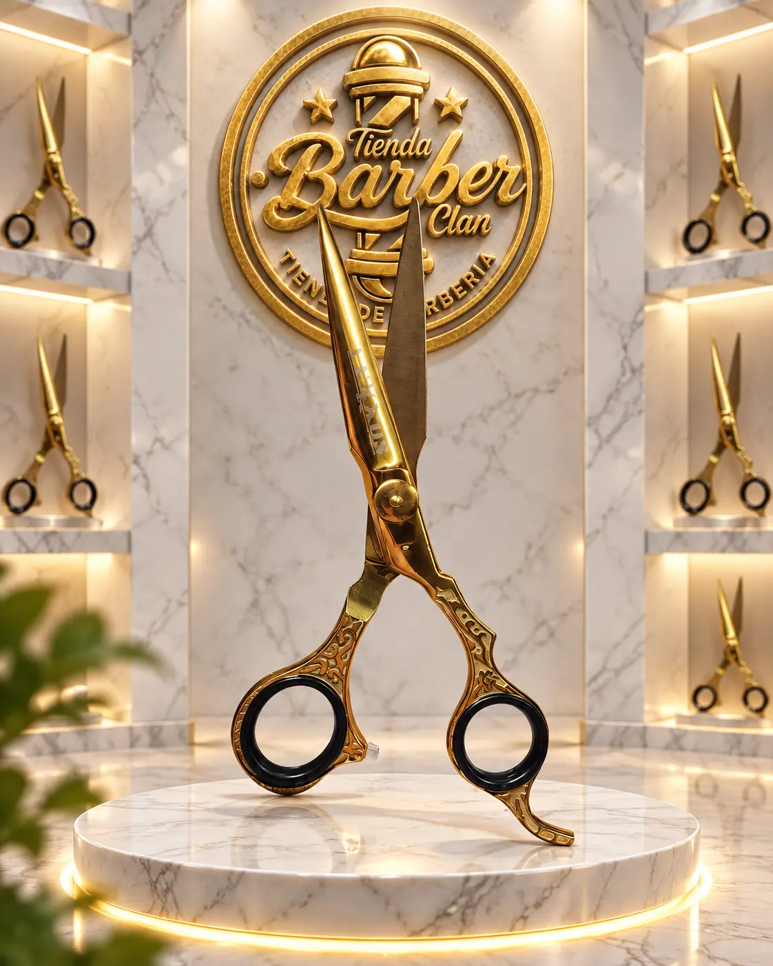TIJERA LISA DORADA LEXXUS TBL 005 LEXXUS 587492 - Tienda Barber Clan