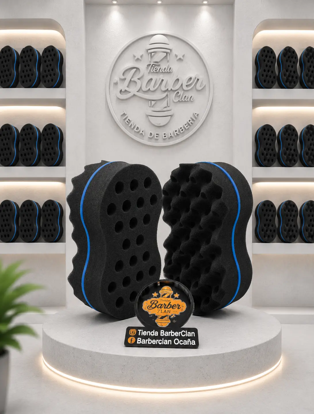 ESPONJA PARA RIZOS GRANDE CHINA PEINES PEINILLAS 75963214 - Tienda Barber Clan