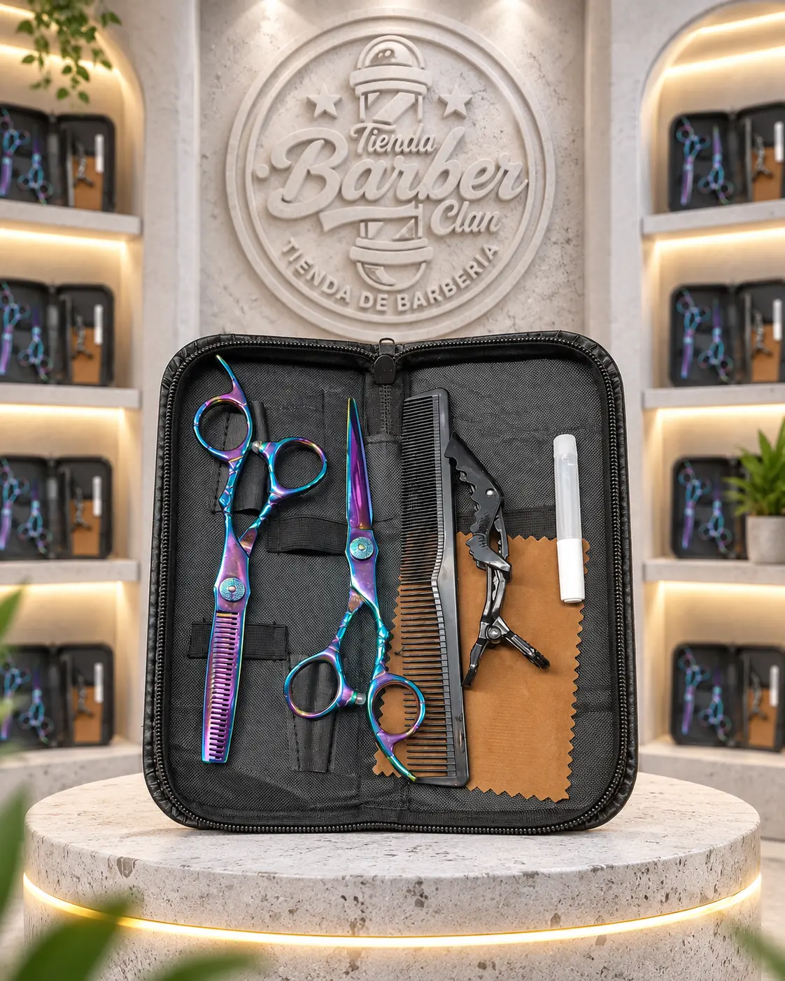 SET TIJERAS X2 DAMASCO CHINA TIJERAS 778236052 - Tienda Barber Clan