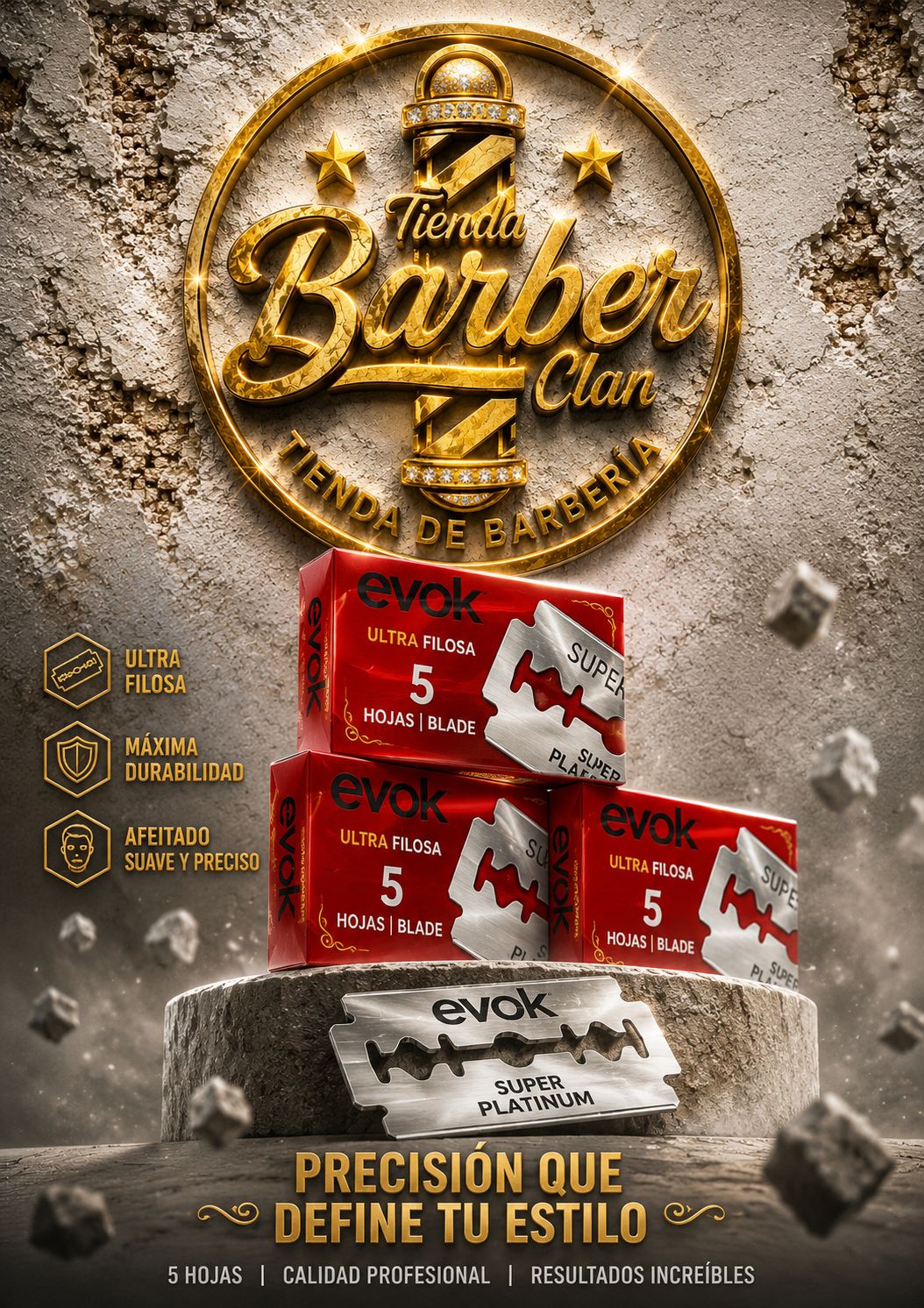 UNIDAD HOJILLAS EVOK EVOK HOJILLAS 27352171 - Tienda Barber Clan
