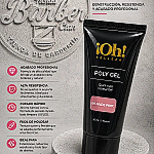 POLY GEL OH BELLEZA NUDE PINK 30ML OH BELLEZA MANICURE Y PEDICURE UÑAS 230906 - Tienda Barber Clan