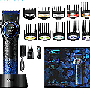 MAQUINA DE CORTE VGR 001 BLUE VGR MAQUINAS DE CORTE 6973224081244 - Tienda Barber Clan