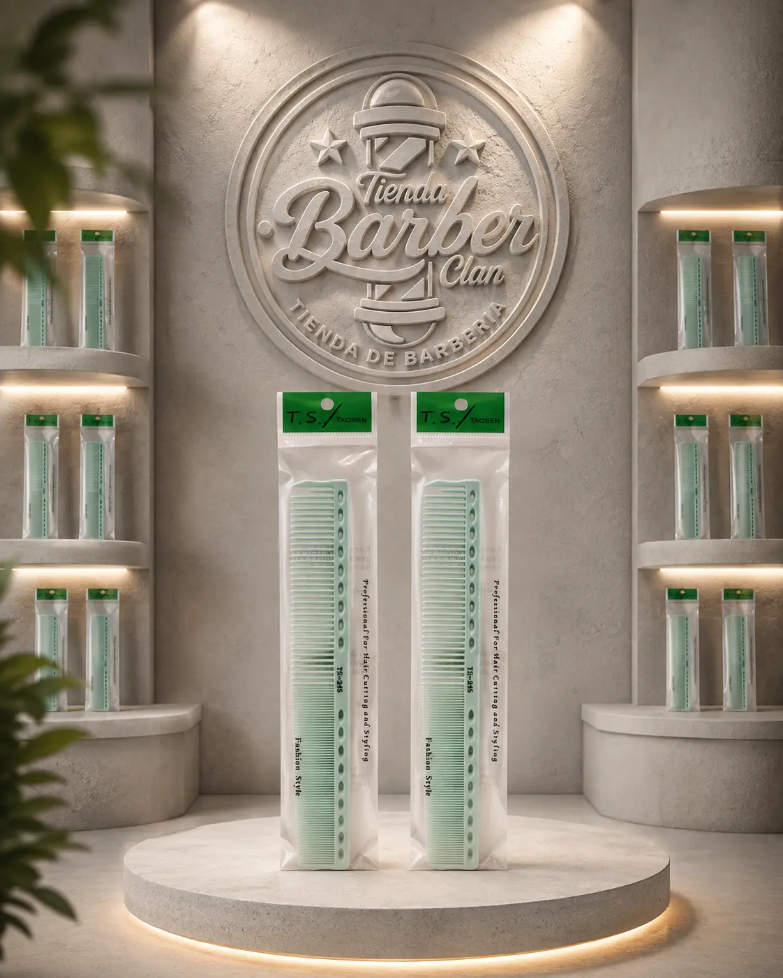 PEINILLA MILIMETRICA VERDE 345 TS PEINES PEINILLAS 77741455 - Tienda Barber Clan
