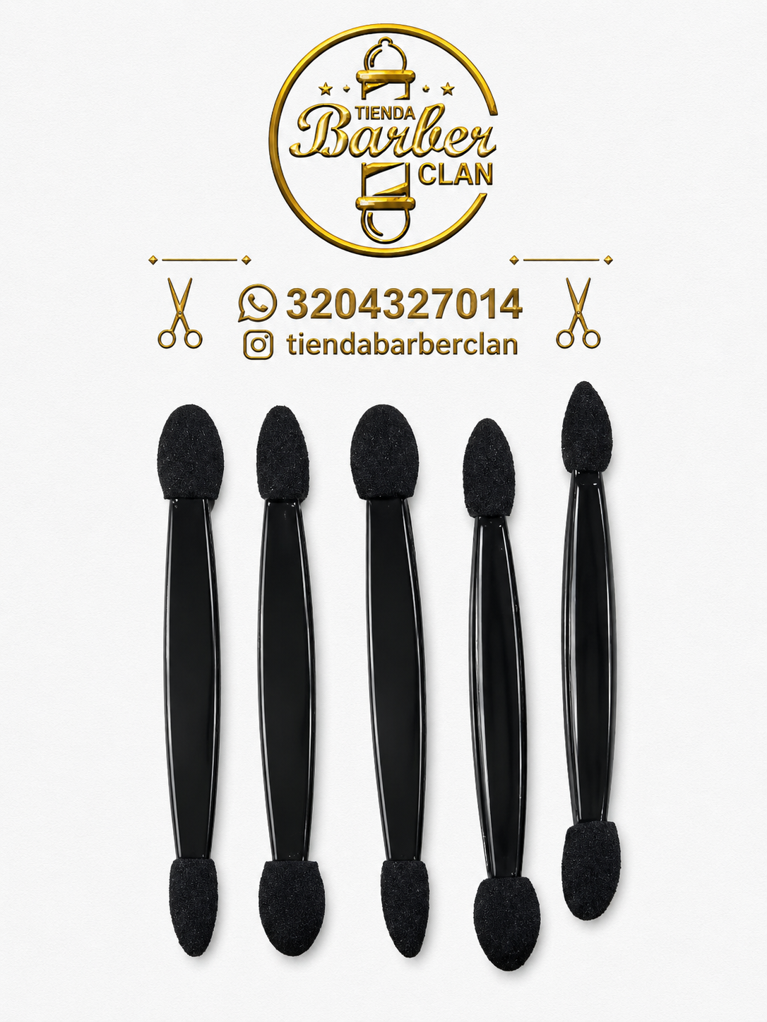 APLICADOR NEGRO DE SOMBRAS OH BELLEZA MAQUILLAJE 27351272703 - Tienda Barber Clan