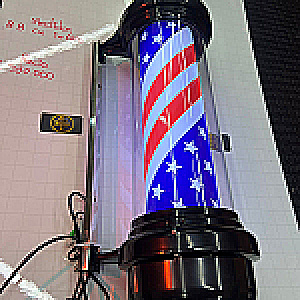 BARBER POOL GRANDE ESTRELLAS B NEGRAS CHINA BARBER POOL O POSTE DE BARBERIA 22 - Tienda Barber Clan