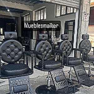 SILLA BARBERA ESTILO IMPORTADO MUEBLESMAIKER 18462812010 - Tienda Barber Clan