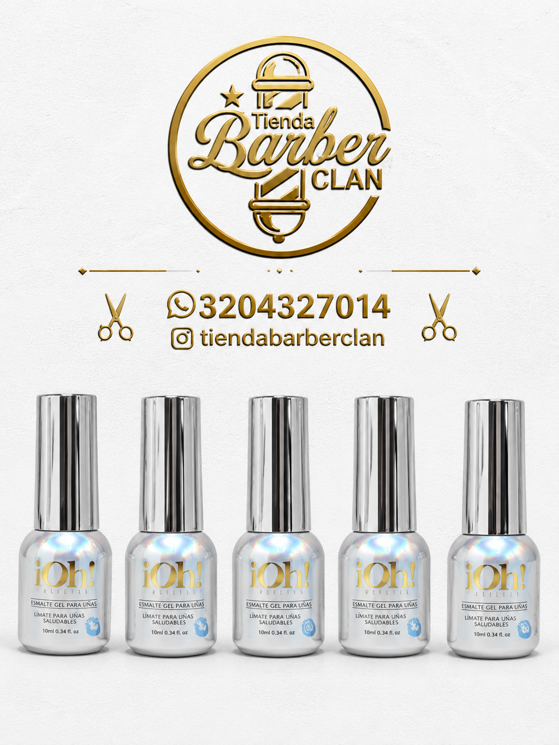 ESMALTES OH BELLEZA 10ML OH BELLEZA MANICURE Y PEDICURE UÑAS 0801531 - Tienda Barber Clan
