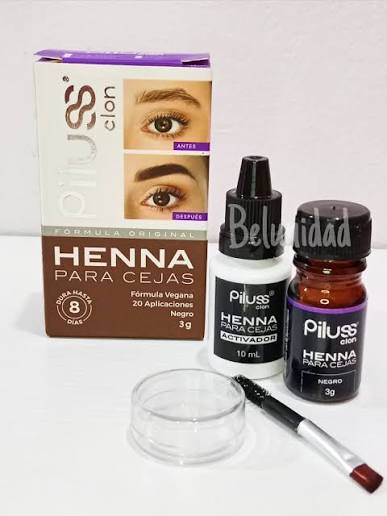 HENNA PILUSS CAFE MEDIO PILUSS CLON CEJAS 7709912327474 - Tienda Barber Clan