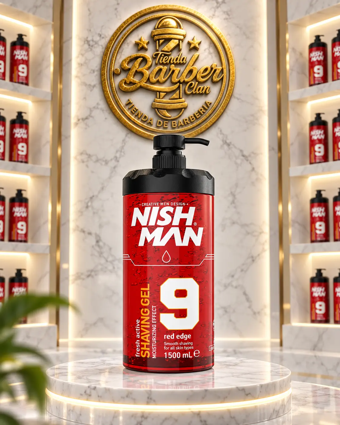 SHAVING GEL 9 RED NISHMAN NISHMAN SHAVIN GEL Y ESPUMAS PARA AFEITAR 8684736673664 - Tienda Barber Clan
