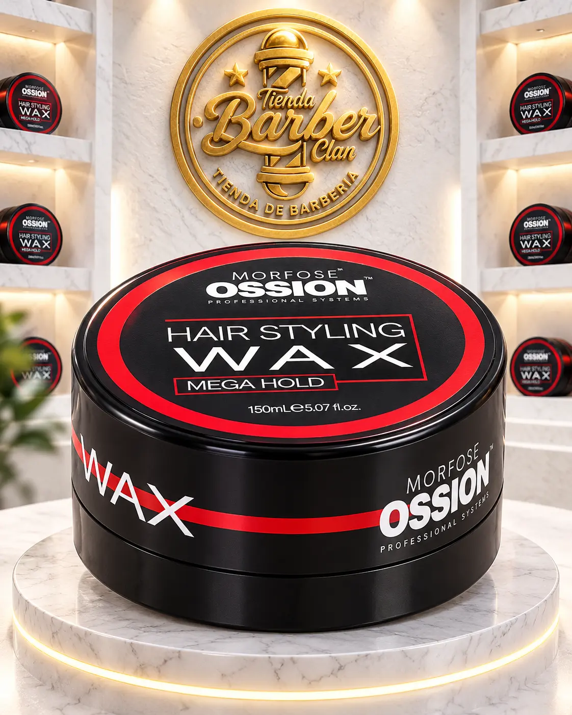 CERA OSSION MINI M.HOLD ROJA OSSION CERAS 8699009441710 - Tienda Barber Clan
